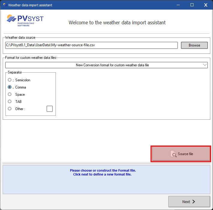 Preview the source file