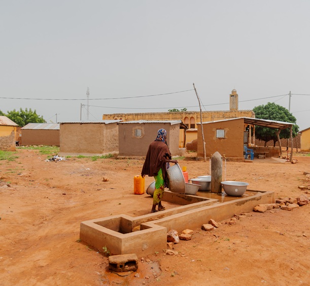 Village water fountain